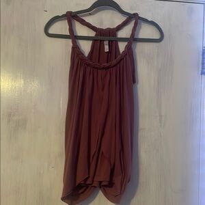 Xhilaration Red Backless Tank Top